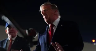 Donald Trump declarando sobre las negociaciones de paz en Medio Oriente