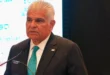 El presidente José Raúl Mulino durante su discurso en la Cena Anual de Apede