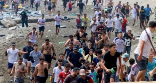 Crisis migratoria y choques violentos en la frontera de Ceuta