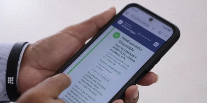 Interfaz de la plataforma Mi Farma Digital de la Caja de Seguro Social