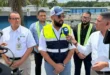 Directivos del IDAAN inspeccionando las instalaciones de la planta potabilizadora Federico Guardia Conte en Chilibre.