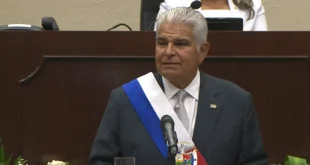 Presidente Mulino pronunciando su Informe a la Nación ante la Asamblea Nacional de Panamá