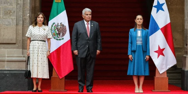 Reunión bilateral entre José Raúl Mulino y Claudia Sheinbaum para relanzar relaciones diplomáticas y comerciales.