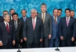 El Presidente Mulino en reunión oficial con delegados de la Federación Empresarial de Japón en el Palacio de las Garzas