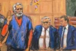 Ismael El Mayo Zambada durante su proceso judicial en Nueva York