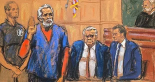 Ismael El Mayo Zambada durante su proceso judicial en Nueva York