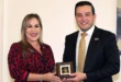 La presidenta de la Asamblea Nacional Shirley Castañedas junto al embajador de Estados Unidos en una reunión bilateral de alto nivel.