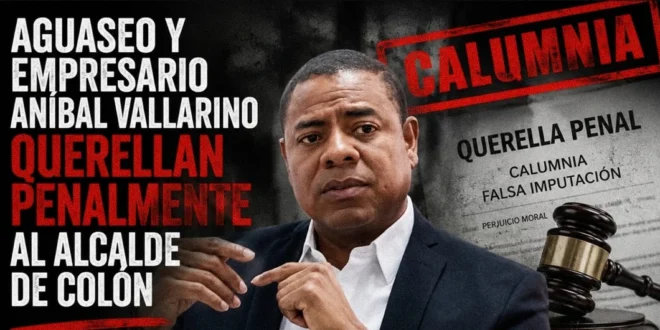 Querella penal contra el alcalde de Colón, Diógenes Galván, por presunta calumnia
