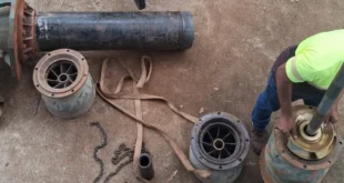 Reparación de turbina en planta potabilizadora El Silencio por el IDAAN