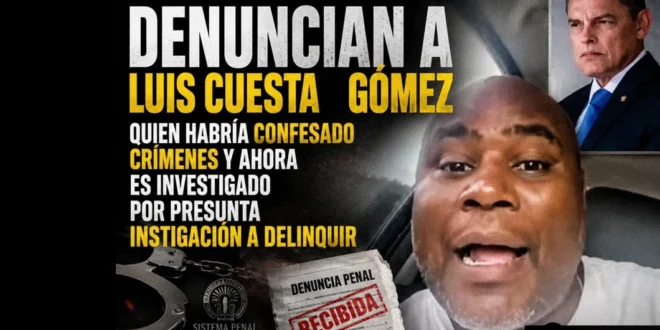 Denuncia penal contra Luis Cuesta Gómez por presunta instigación a delinquir