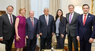 Reunión bilateral entre el presidente de Panamá José Raúl Mulino y delegación de congresistas de Estados Unidos en el Palacio de las Garzas.