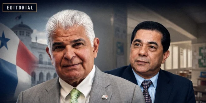 Nombramiento de Ventura Vega como Ministro de Educación de Panamá, por Aldo López Tirone