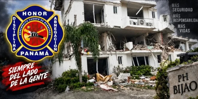 Comunicado del Cuerpo de Bomberos sobre el incidente en PH Bijao