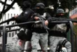 Fuerzas de seguridad mexicanas patrullando en Michoacán, México