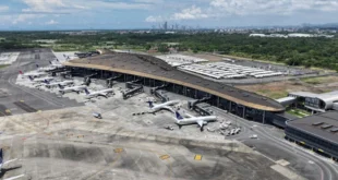 Vista aérea de la expansión en la Terminal 2 del Aeropuerto Internacional de Tocumen
