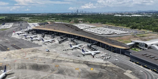 Vista aérea de la expansión en la Terminal 2 del Aeropuerto Internacional de Tocumen