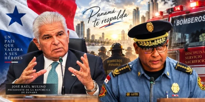 José Raúl Mulino firma cobertura de seguro de vida para bomberos de Panamá