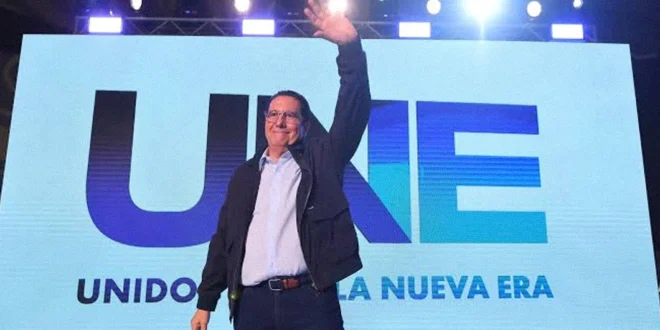 Martín Torrijos durante un evento público en Panamá