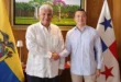 Reunión bilateral entre los presidentes José Raúl Mulino y Daniel Noboa en Guayaquil.