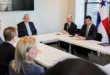 El presidente José Raúl Mulino reunido con directivos de Blackstone y SSA Marine en Nueva York