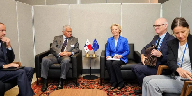 Reunión bilateral entre líderes de la Unión Europea y Panamá en la ONU