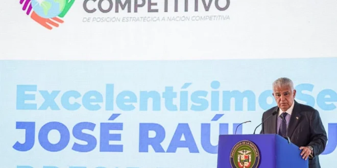 Presidente José Raúl Mulino en el Foro Nacional para la Competitividad en Panamá