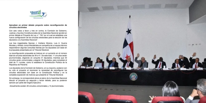 Reforma de circuitos electorales en Panamá (Proyecto de Ley 700)