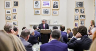 El presidente José Raúl Mulino durante su intervención en el foro del Council of the Americas