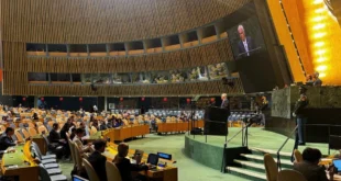 El presidente de Panamá, José Raúl Mulino, durante su intervención en la Asamblea General de la ONU.