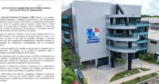 Suspensión de operaciones portuarias por la AMP tras sismo