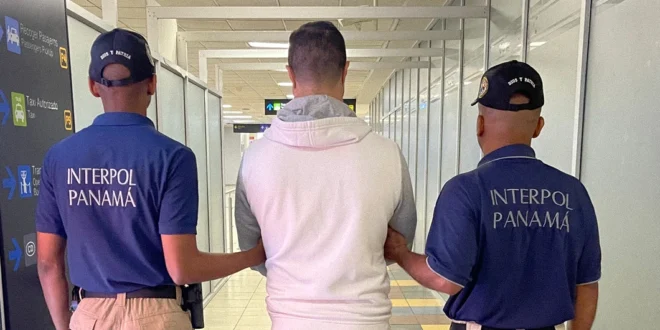 Aprehensión de ciudadano costarricense por INTERPOL Panamá vinculado a fraude de lotería y transferencia de dinero sin licencia.