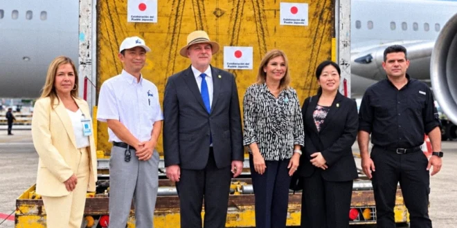 Entrega oficial de ayuda humanitaria de Japón en Panamá