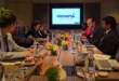 Canciller Javier Martínez-Acha en reunión oficial con empresarios e inversionistas en Singapur