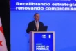 Javier Martínez participando en la conferencia regional de CAF y PNUD