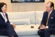 Reunión del canciller Martínez-Acha con la presidenta del Perú en Tocumen