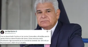 Mulino anuncia fondos para juntas comunales y alcaldías