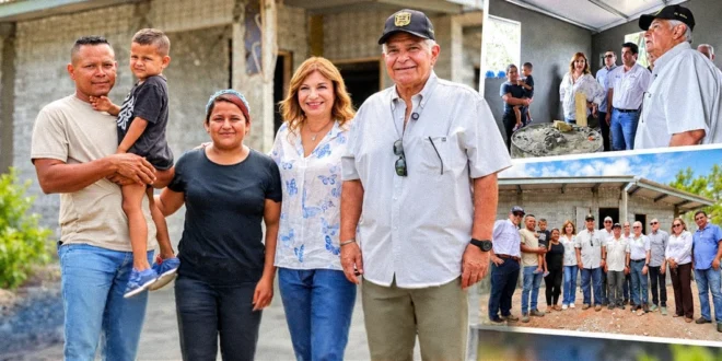 Entrega de vivienda a la familia Samaniego por el presidente José Raúl Mulino en Herrera