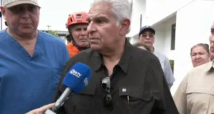 Presidente José Raúl Mulino supervisa daños tras el sismo en Las Tablas, Los Santos