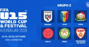 Selección Panamá Sub-15 en la Copa Mundial y Festival Sub-15 de la FIFA 2026