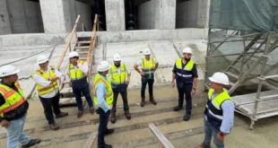 Inspección técnica de la planta potabilizadora Ing. José G. Rodríguez en Howard