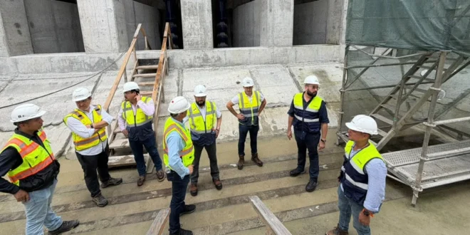 Inspección técnica de la planta potabilizadora Ing. José G. Rodríguez en Howard