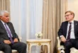 El presidente José Raúl Mulino durante su encuentro oficial con representantes de la delegación alemana.