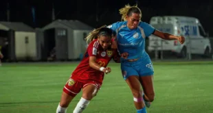 Acción de un partido de la Liga de Fútbol Femenino Torneo Apertura 2026