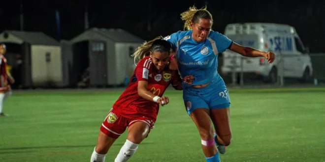 Acción de un partido de la Liga de Fútbol Femenino Torneo Apertura 2026
