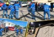 Personal de Riga Services colaborando en labores logísticas durante la emergencia sísmica en Panamá