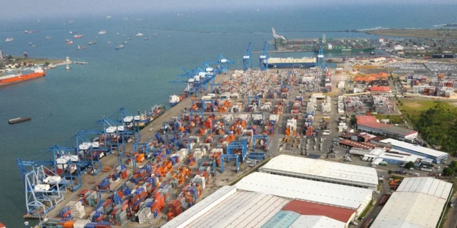Panoramica de la Zona Libre de Colon en Panama.
